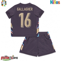 Camiseta Inglaterra Conor Gallagher #16 Visitante Equipación para niños Eurocopa 2024 manga corta (+ pantalones cortos)